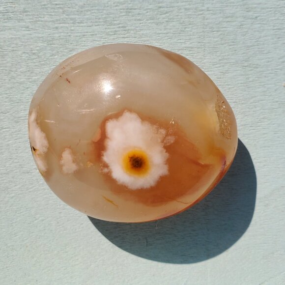 Flower Agate Palm Stone (115) - Picture 1 of 4